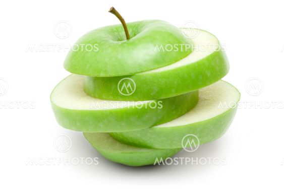 Sliced Green Apple