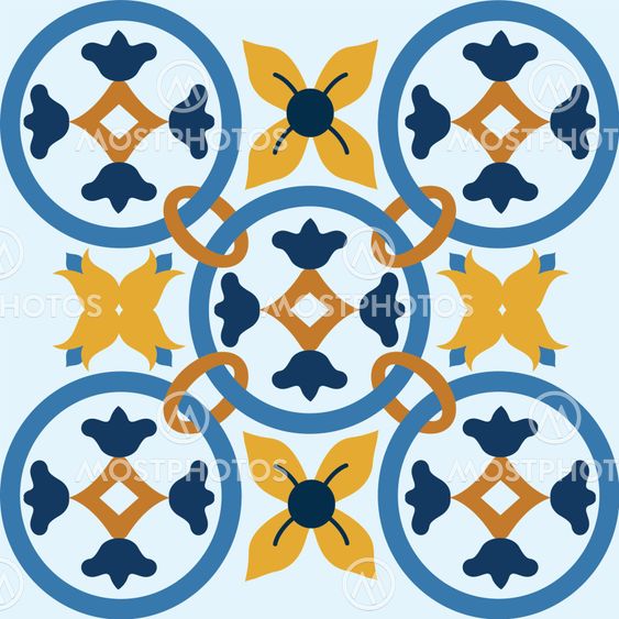 Seamless Colourful Ornament Tiles