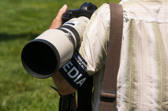Media Photographer on the Course