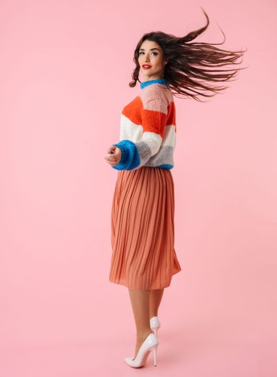 Full length of a beautiful young woman