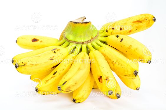 bananas isolated on white background