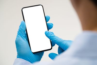 Man On Quarantine Using Cellphone