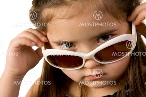 Little girl with sunglasses