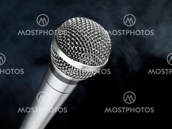 Microphone on stage