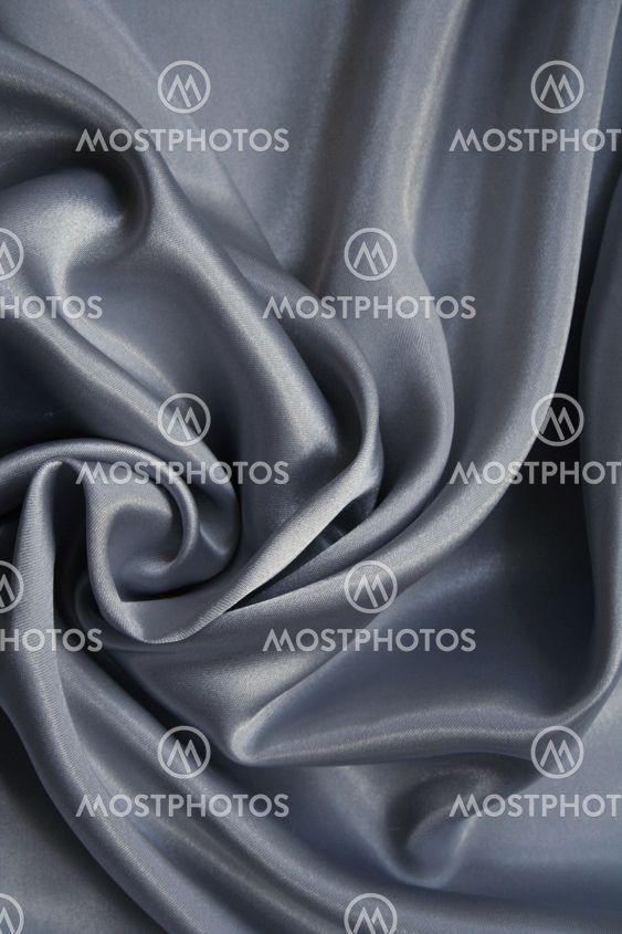 Smooth elegant silvery grey silk
