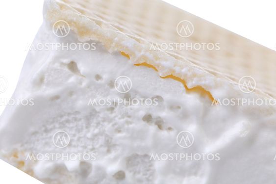 Wafer vanilla ice cream.