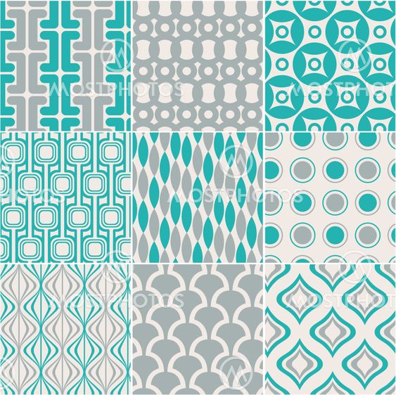 seamless retro pattern print
