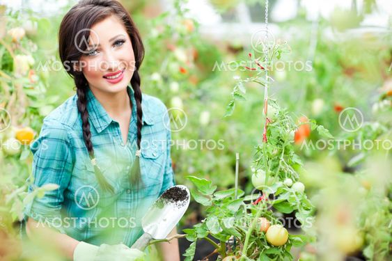 Gardening woman
