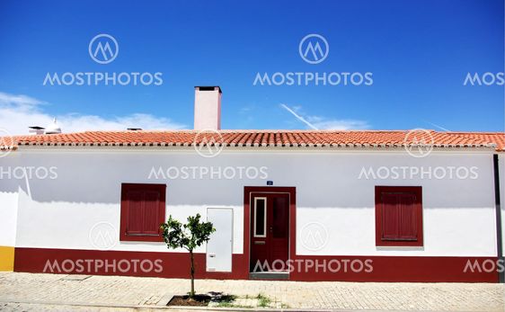 House at portuguese village, alentejo region.