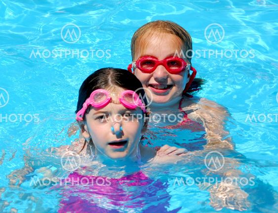 Girls children pool