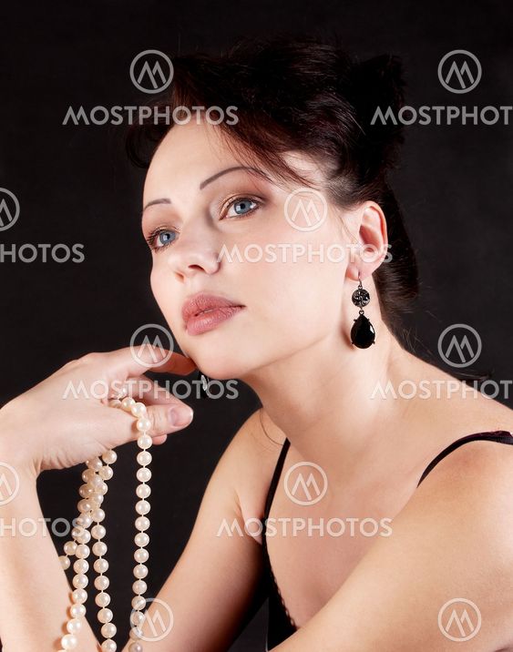 Portrait of a brunette
