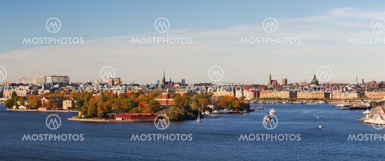 Stockholm city panorama.
