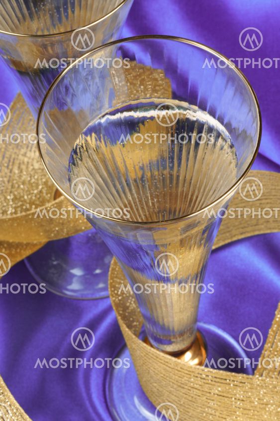 Two glasses of spumante