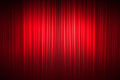 fine curtains of a theater 