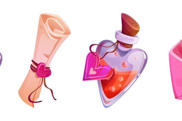 Magical romantic items set