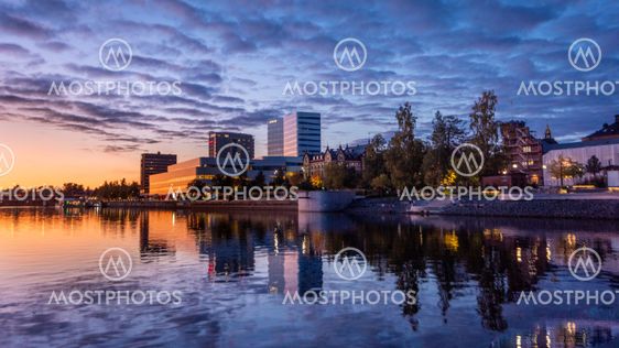 Umeå city och Umeälven