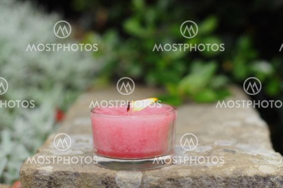 Pink candle