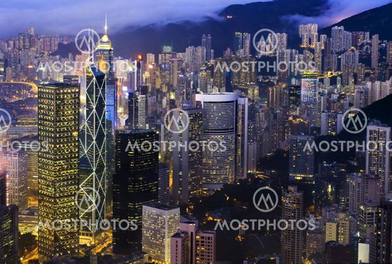 Hong Kong Night Skyline