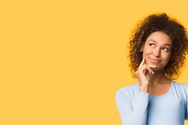 Pregnant woman dreaming, imagining motherhood life, free...