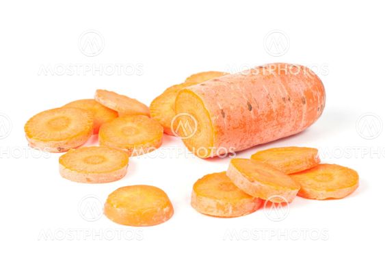 Carrot with slices
