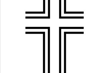 Black icon Christian cross.