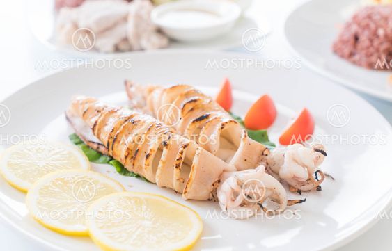 roasted squid