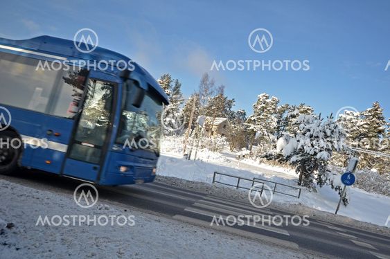 Bus and pedestrian crossing