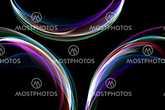 abstract ribbon waves