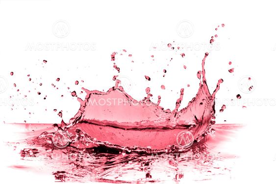 red wine splash