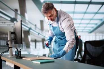 Professional Janitor Cleaning Office