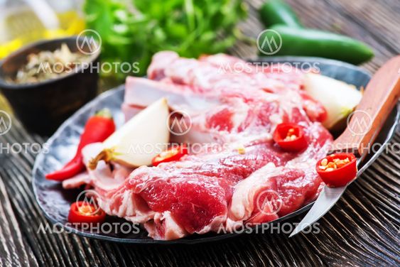 raw meat
