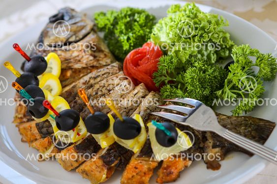 Pieces of fish
