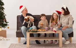 front view family christmas concept 6