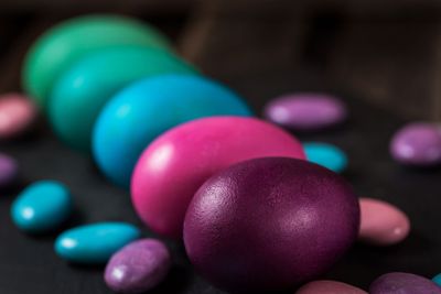 Colorful painted Easter eggs 