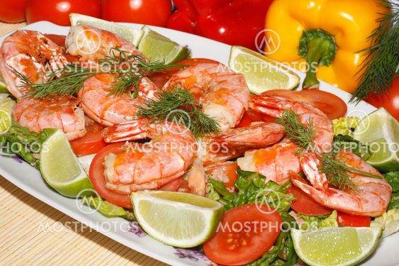 Fried prawns