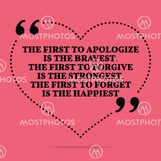 Inspirational love marriage quote. The first to apologize...