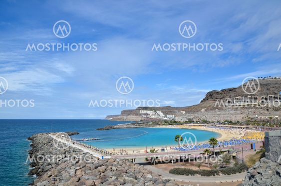 Playa de Amadores at Canary Islands