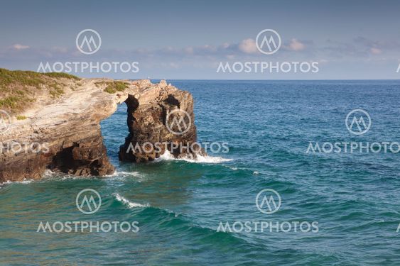 Beach of the cathedrals, Ribadeo, Lugo, Galicia, Spain