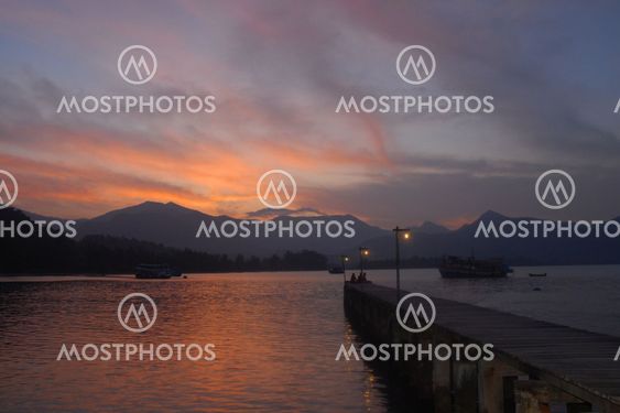 sunrise on the seaside