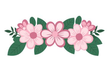 Beautiful Romantic Pink Floral Flower Crown Arrangements...