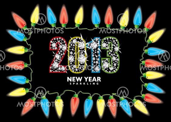 New year 2013 fairy lights