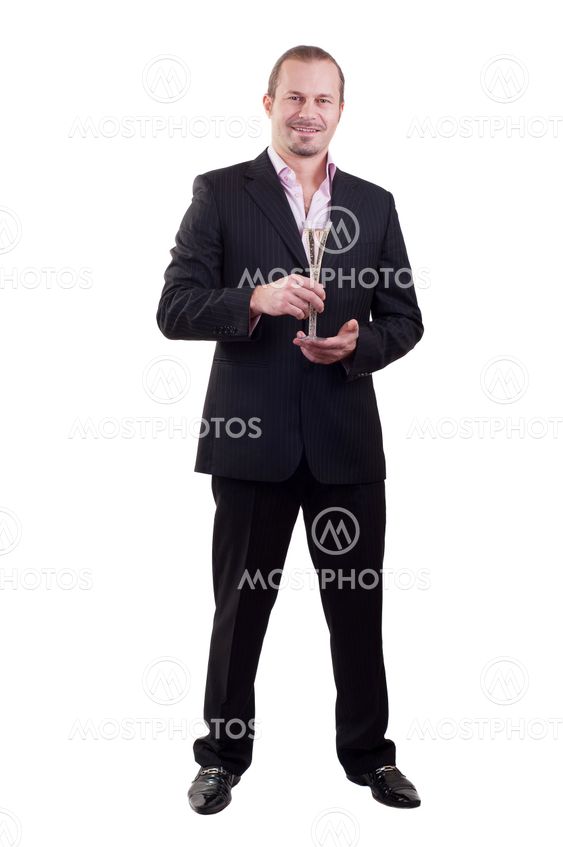 man with glass