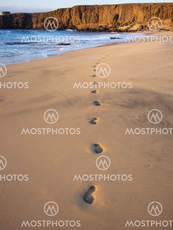 Footprints in the sand