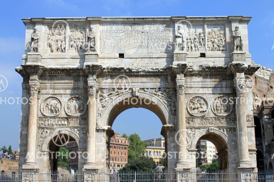 Arch of Constantine and Colosseum