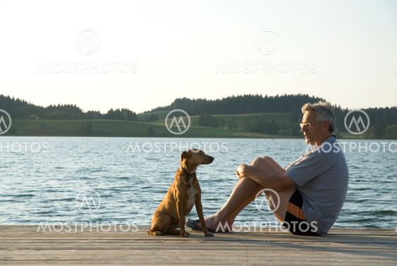 man and his dog