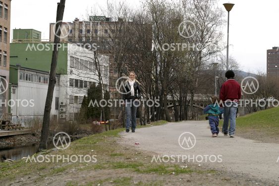 Walking in Park