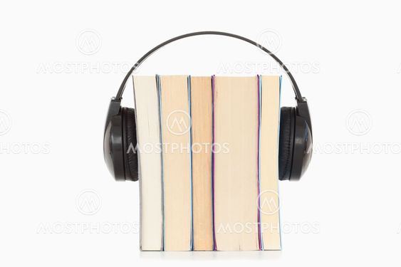 Some books and headphones