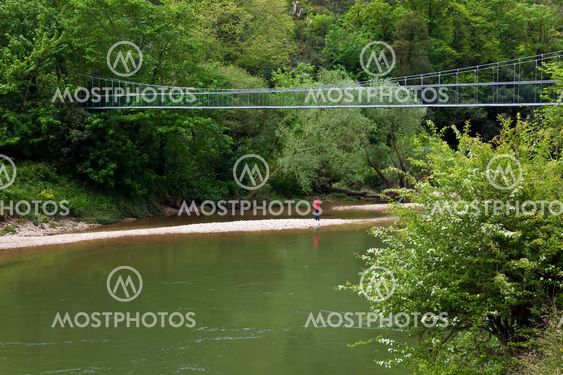 Bridge over the river Sella, Asturias, Spain
