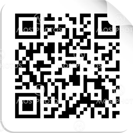 QR code label concept