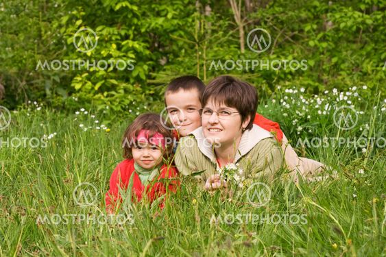 Laying in the grass